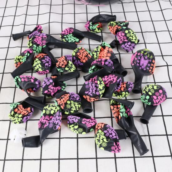 10Pcs Party Balloons 12 Inch Long-lasting Emulsion Fancy Birthday Bounce Balloons Festival Supplies