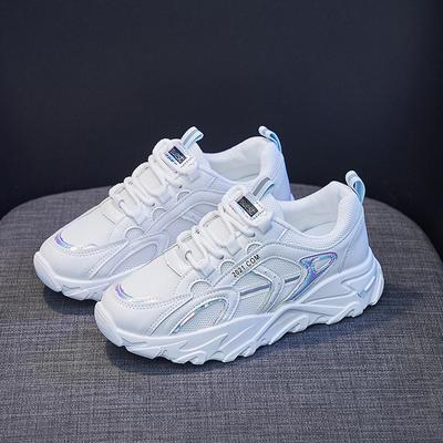 Autumn Sports White Shoes Women Fashion Breathable Sneakers Fitness Running Shoes