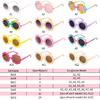 2/4/8/12/24 Pack Round Flower Sunglasses Set, Outdoor Kids Sunglasses Kit