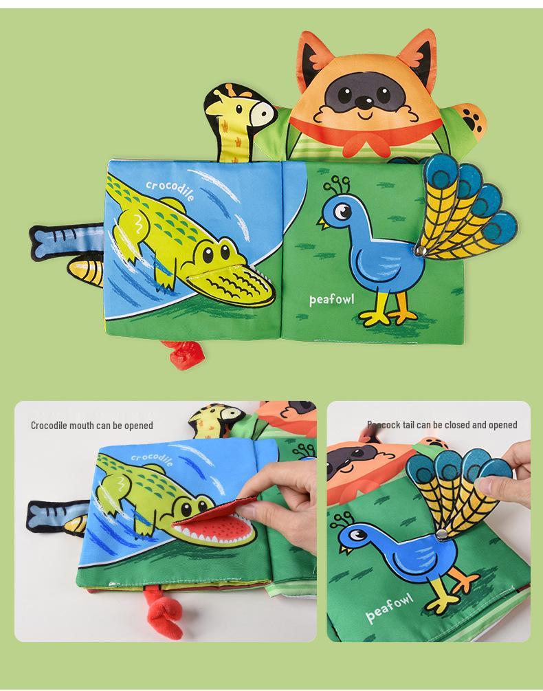 Bite-Resistant Interactive 3D Finger Cloth Book for Early Childhood Learning