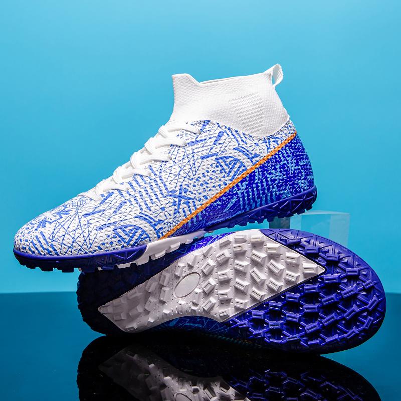 Nowe, gorąco sprzedające się, unisex buty piłkarskie: Długie kolce/kolce do trawy, Oddychające, Antypoślizgowe i Lekkie