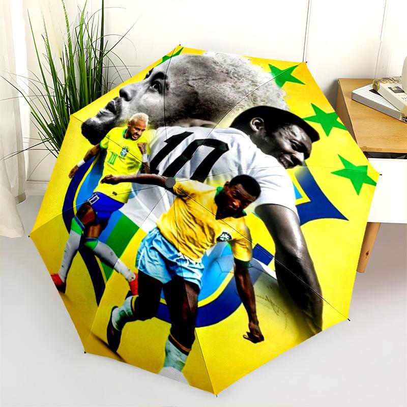 Legends Game: Messi's Journey Folding umbrella Umbrella 8 paraphenoid bones outdoor light printing