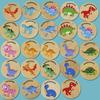 Dinosaur Matching Game Children's Puzzle Dinosaur Cognitive Concentration Memory Training Wooden Educational Toys for Children