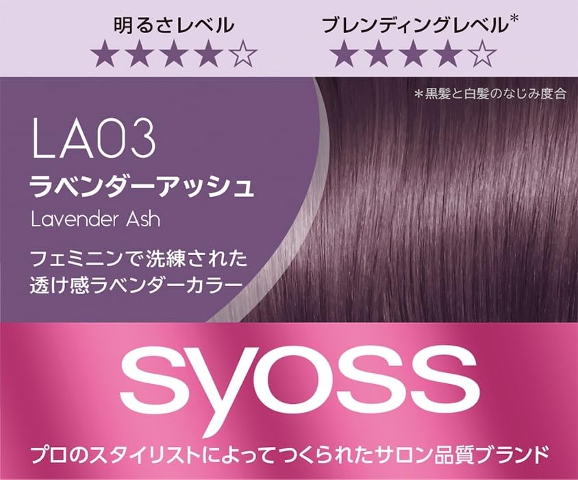 Syoss Colorgenic Milky Hair Color LA03 Lavender Ash Bonus 2-Pack +