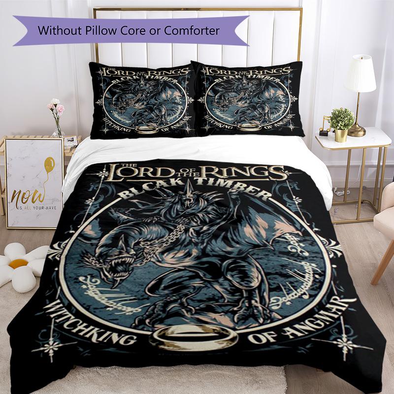 Lord Rings Quilt Cover Set Suitable for Living Room Machine Washable Perfect Gift for Friends Family