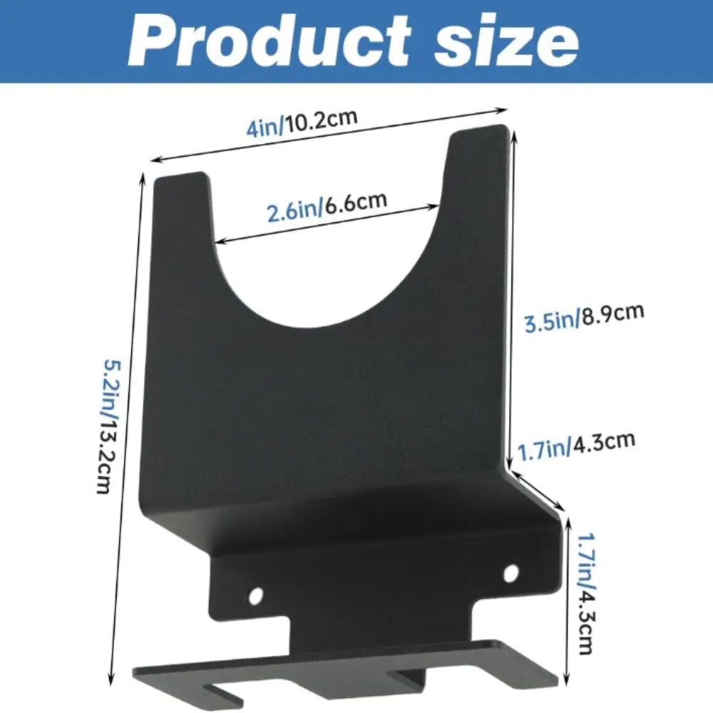 2 Bay Angle Grinder Holder Wall Mounted Cord Hanger Angle Grinder Rack Multipurpose Frame Tool Wall Mount Bracket For Polishers