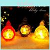 Christmas Santa Claus Snowman Lantern With Led Light For Holiday Decor And Gift Idea