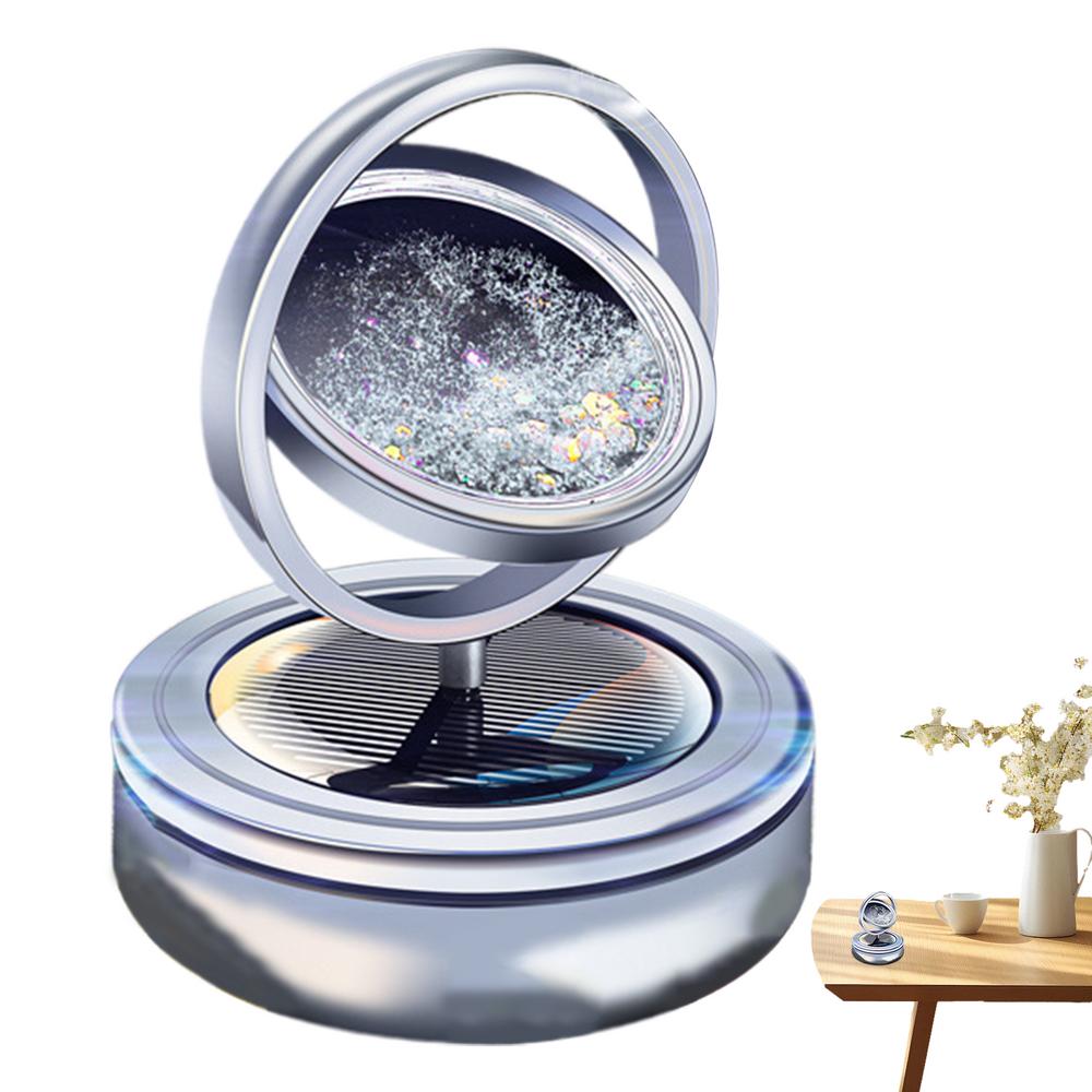 Solar Rotating Car Aromatherapy Car Perfume Aromatherapy Diffuser Solar Rotating Car Air Freshener For Autorotation Decoration