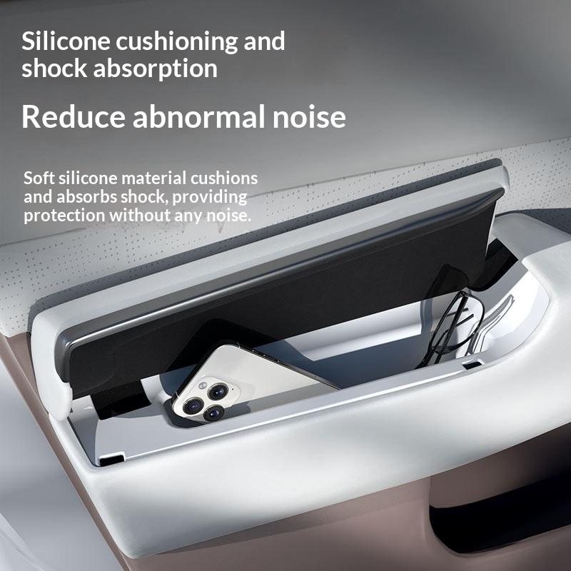 Fit For Zeekr 7X Car Front Door Hidden Storage Box Armrest Organizer Door Handle Silicone Container