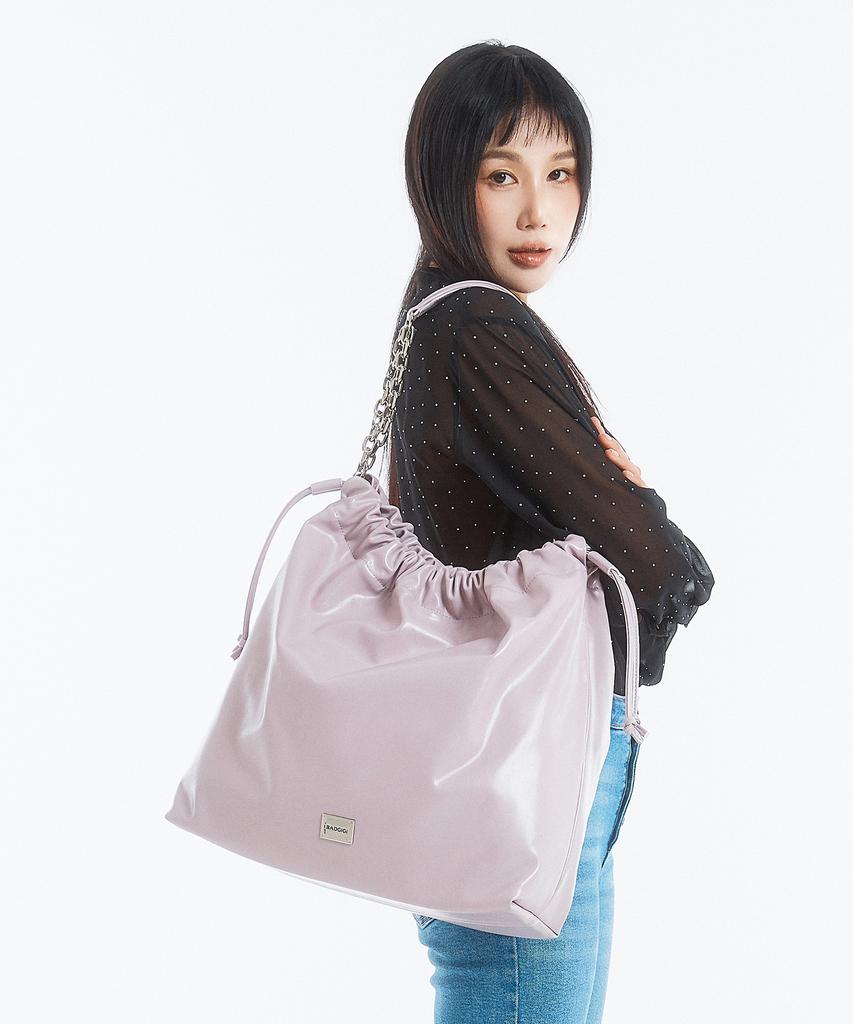 Badgigi Chain Trawstring Bag Purple