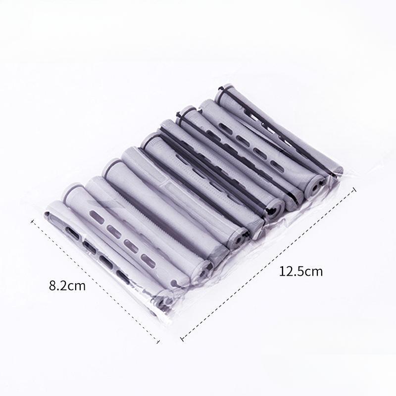 10pcs Hair Cold Roller Heatless Curling Curlers Hair Heatless Curling Rods Magic Hair Curlers Without Heat Wave Curly Perm Rods