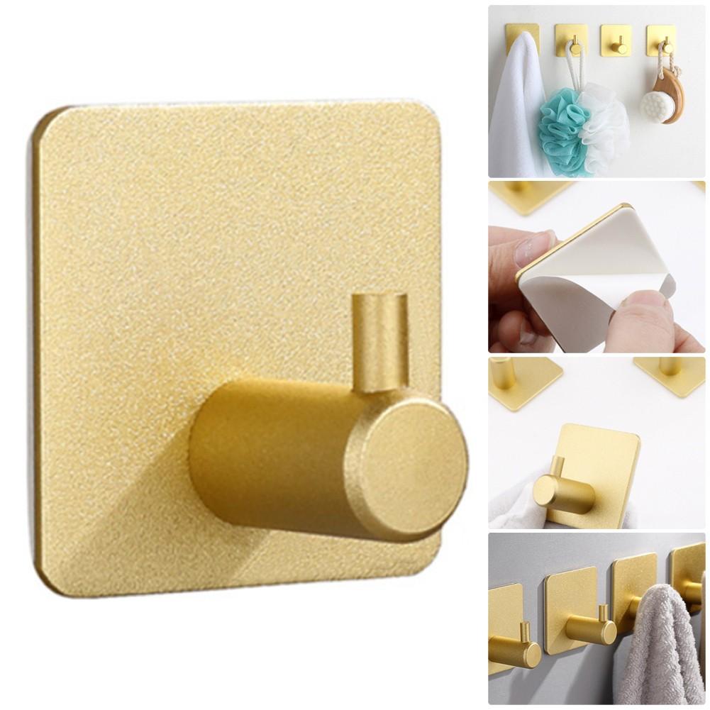 Aluminum alloy Gold Robe Towel Holder Hooks   Wall Door Mounted Bath