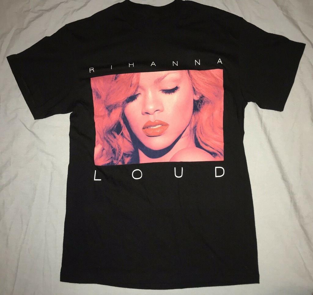 Rihanna Loud Tour Album Concert Black Short Sleeve T-shirt Unisex S-234XL