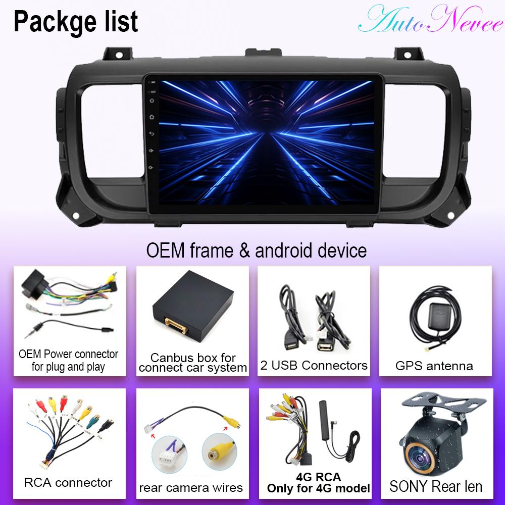 Car Video For Citroen Jumpy 3 SpaceTourer For Peugeot Expert 3 For Toyota Proace 2016 - 2021 Android GPS Navigation Multimedia