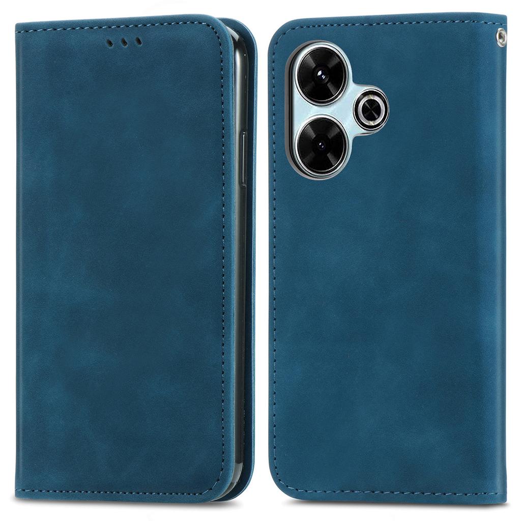 For Xiaomi Redmi 13 5G/4G Case Hidden Magnetic Leather Folding Stand Phone Cover