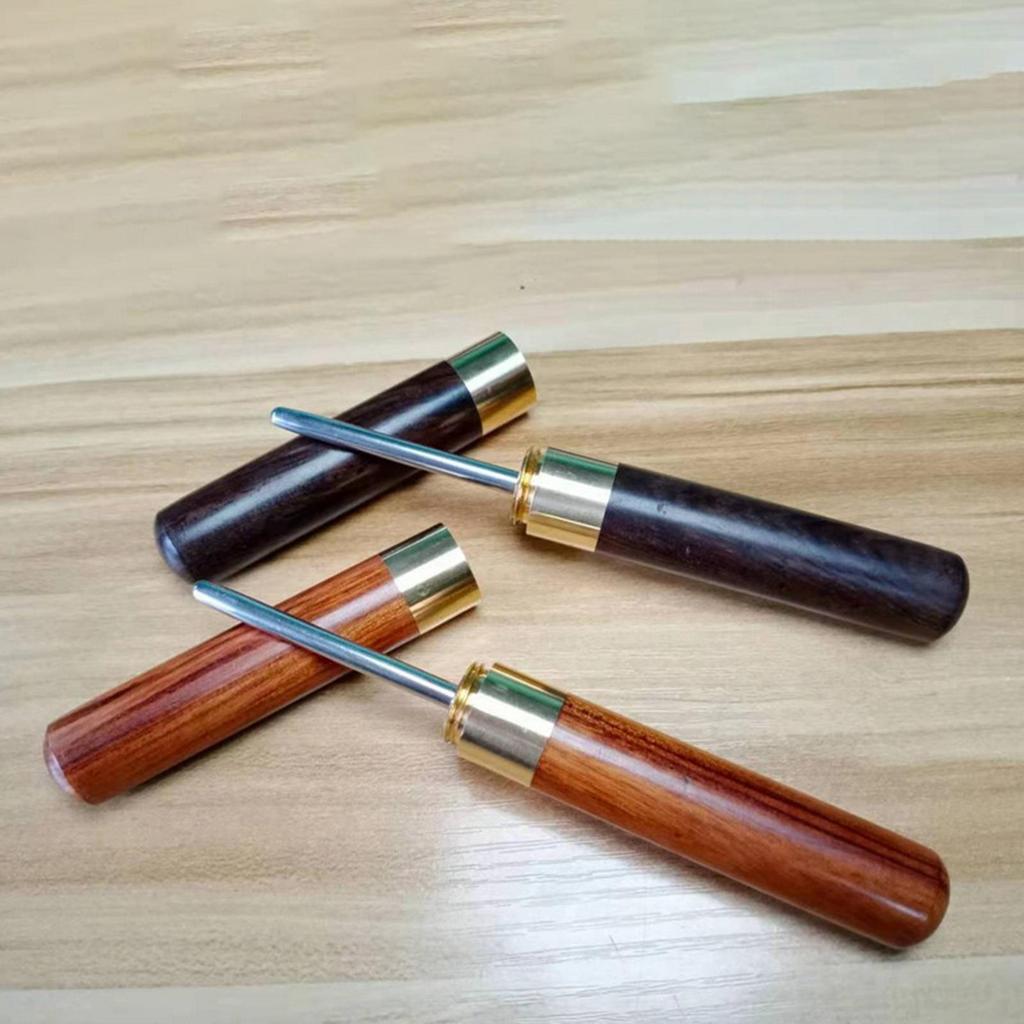 Rovné šídlo na vyplétání raket, tenisové badmintonové rakety, šídlo na vyplétání, nástroj z nerezové oceli, dřevěná rukojeť, přenosné a odolné