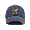 Retro Distressed Eagle Print Washed Trendy Soft Top Baseball Cap Unisex Hat