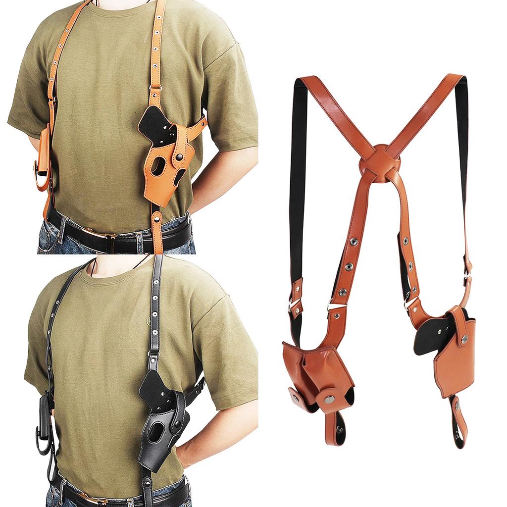 Taktisches Stealth-Pistolenholster Doppelmagazin Versteckte Waffentaschen Schießzubehör Schulter Achsel Verdeckte Pistolenholster