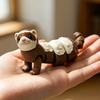 3D tištěná kloubová hračka fretka, ohebná kloubová figurka zvířátka Fidget, roztomilá PLA ozdoba na stůl a dekorace do auta, dárek pro děti na odbourání stresu