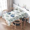 Nature-Inspired Green Leaves Printed Tablecloth For Dining Room Decoration Size: 150X240Cm Eco-Friendly Home Textile