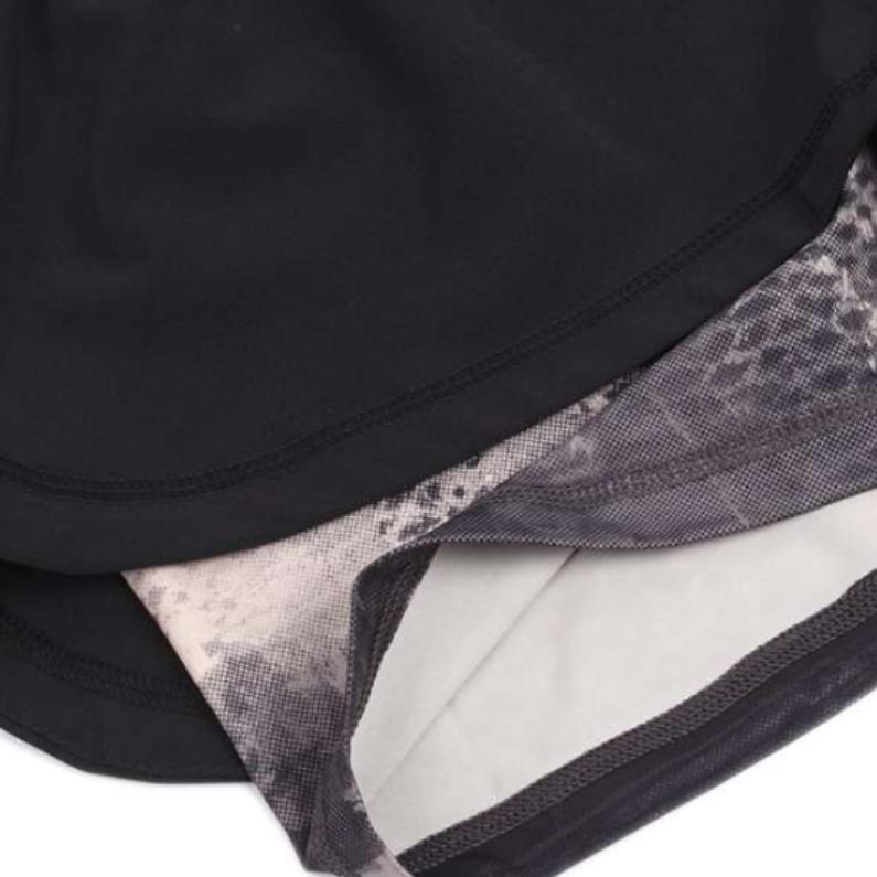 Adidas Logo Print Patchwork Shorts Women Shorts Black BK7982