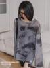 Yuoku Sheer Sexy Print Layered Long Thin Tulle Dance Oversized Shirt Loose Women's See-Through Top, Blouse, Show-Off Top, Look, Sleeve, Sheer,