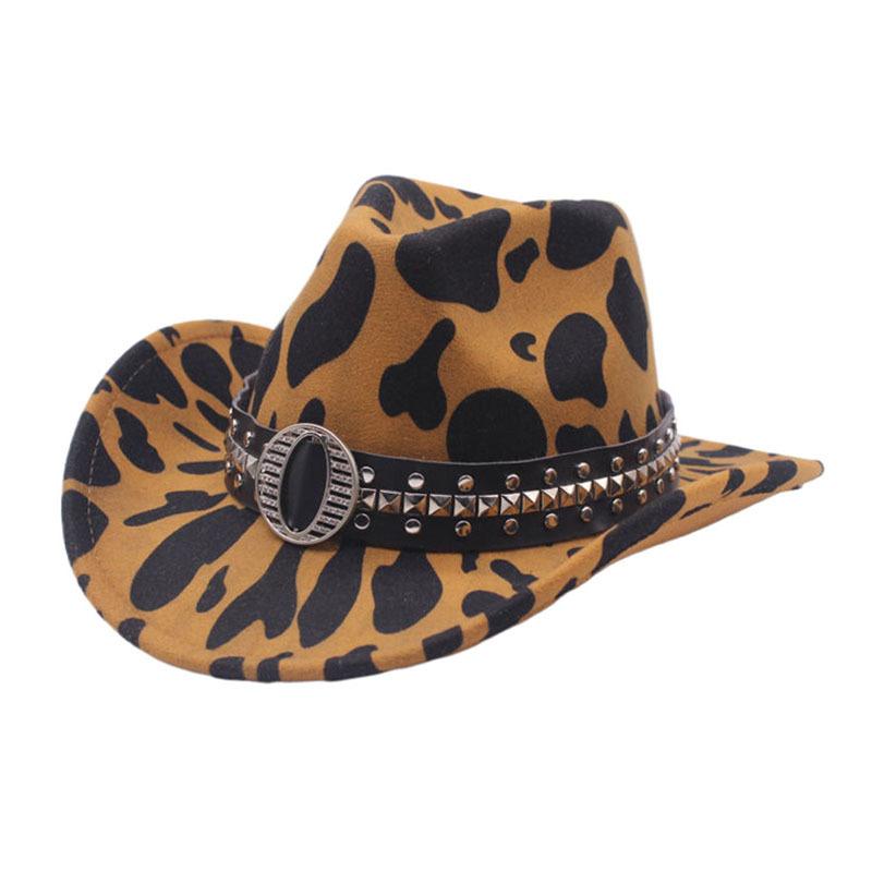 Minority woolen hat men and women couple hat milk curled brim western cowboy hat top hat