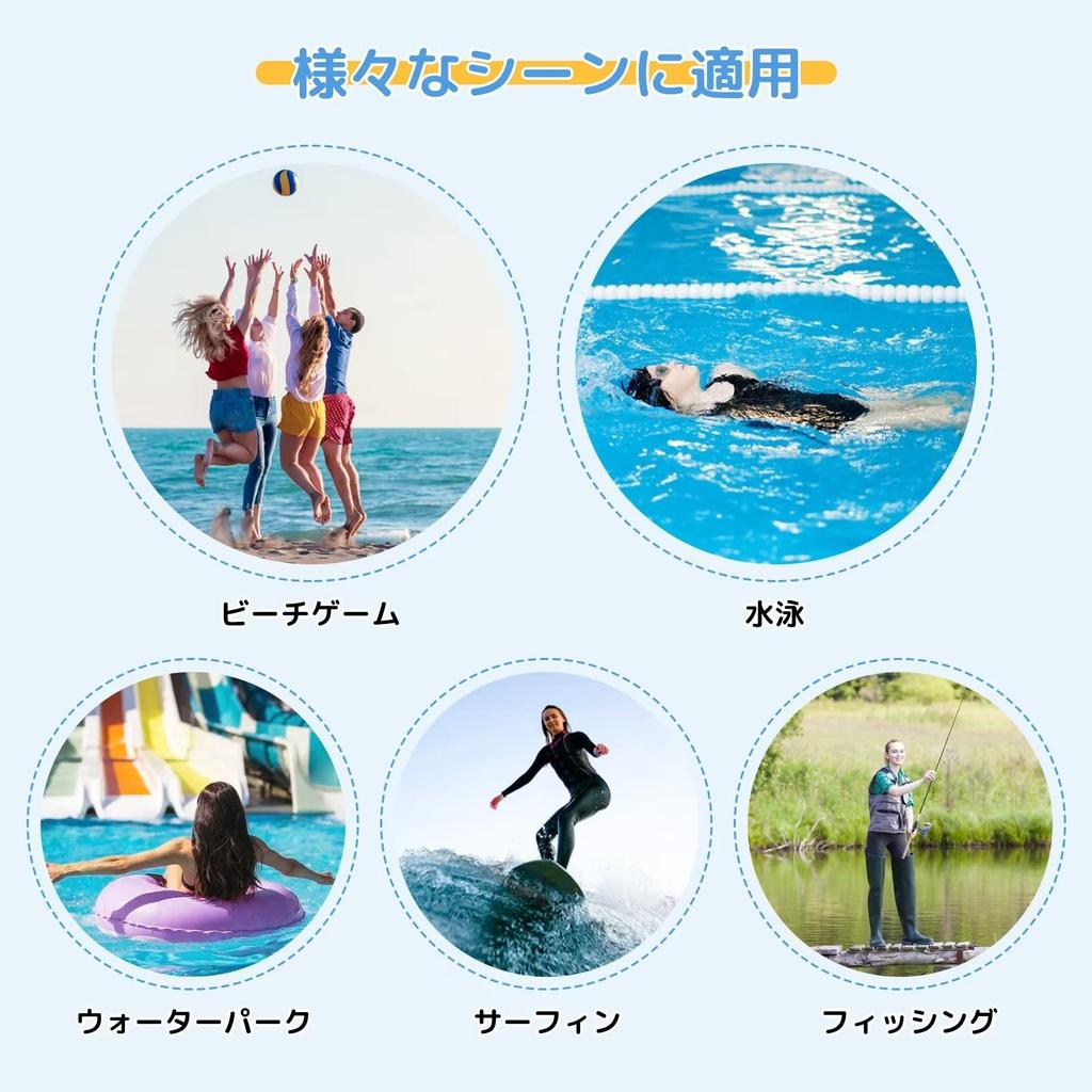 Muxuryee Rash Guard Stretchy Compression Amphibious UV Cooling Summer Size S Women's Leggings, Swimsuit, Tights, Swimwear, Protection, Innerwear,