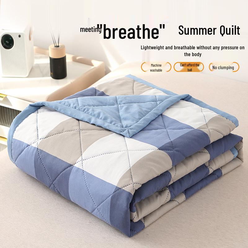 

Японское летнее одеяло из стиранного хлопка: Легкий, Прохладный и Машинная стирка 180*200cm ~2.1 jin