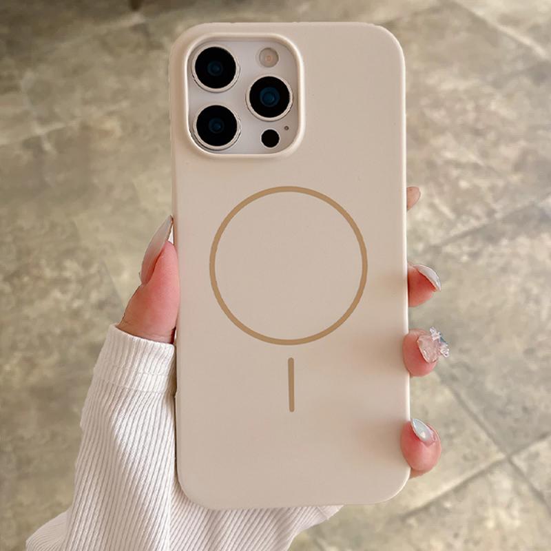 Silicone Matte Magnetic Case For iPhone 16 15 Plus 14 13 12 11 Pro Max For Magsafe Wireless Charging Soft Armor Cover