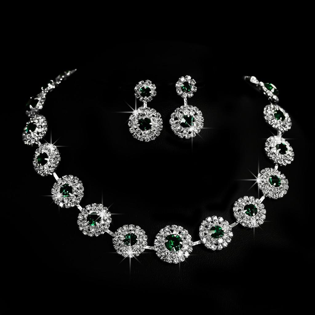 Necklace Earring Jewelry Set, Formal Necklace Set, Bridal Fashionable Jewelry Set