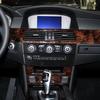 Car CD Panel Trim Center Console Cover Carbon Fiber Sticker Trim Cover For BMW 5 Series E60 2008-10 Interior Accessoire Voiture