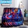 Custom Name Lamine Yamal Soccer Celebration Flannel Blanket, Use for Birthday/Holiday Gift, Soft Blanket for Sofa/Bed/Camping/Office, Home Decor