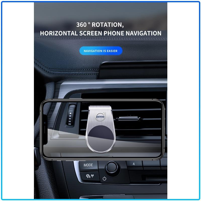 1Pcs Car Magnetic L-shaped Car Dedicated GPS Phone Holder For Volvo XC90 XC60 XC70 XC40 V90 V60 V40 C70 C30 S80