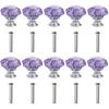 10Pcs 30mm K9 Crystal Glass Zinc Alloy Pull Handle Knobs for Door Cabinet Drawer