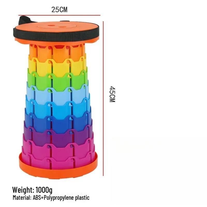 OEING Rainbow Plastic Folding Chair