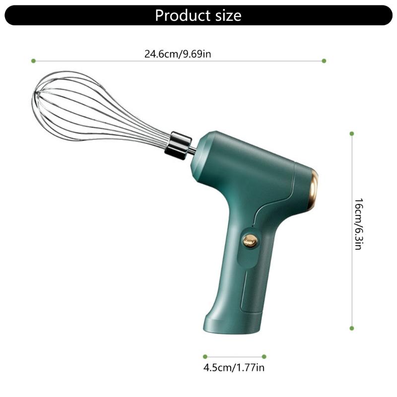 Multifunctional and Practical Hand Mixer Convenient Hand Mixer Electric Cordless 3 SpeedsDetachable Whisks Eggs Beater