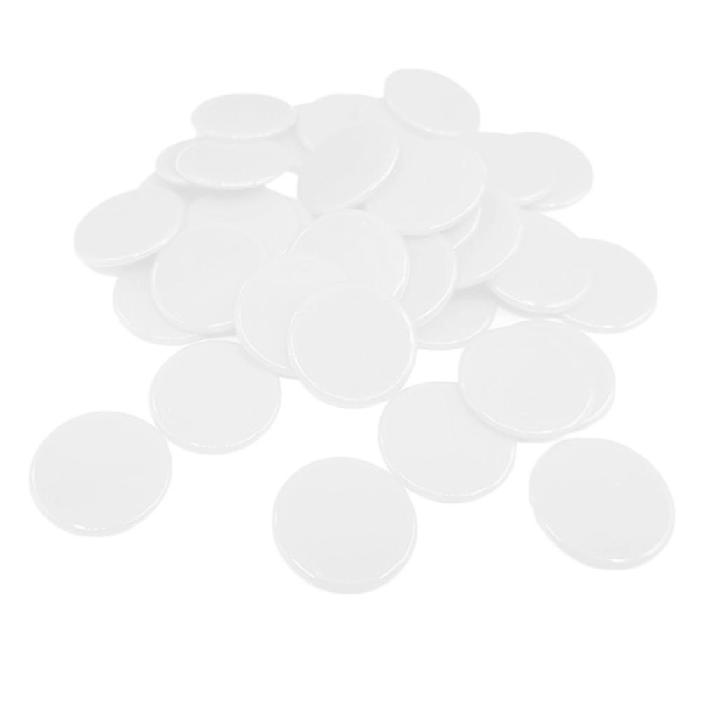 Poker Tokens 100pcs Smooth Plastic Chips Premium Coin Set for Casino Night Poker and Board Games