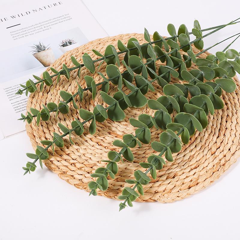 Eucalyptus Leaf Wedding Decoration - Simulation Green Plants, Single Leaf Ornaments, Wholesale Simulation Flowers.