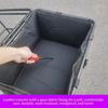 Large Bicycle Rear Basket Dog Carrier with Lock Metal Bike Rack Dogs Carriers Basket for Electric Bike Storage Basket with Liner