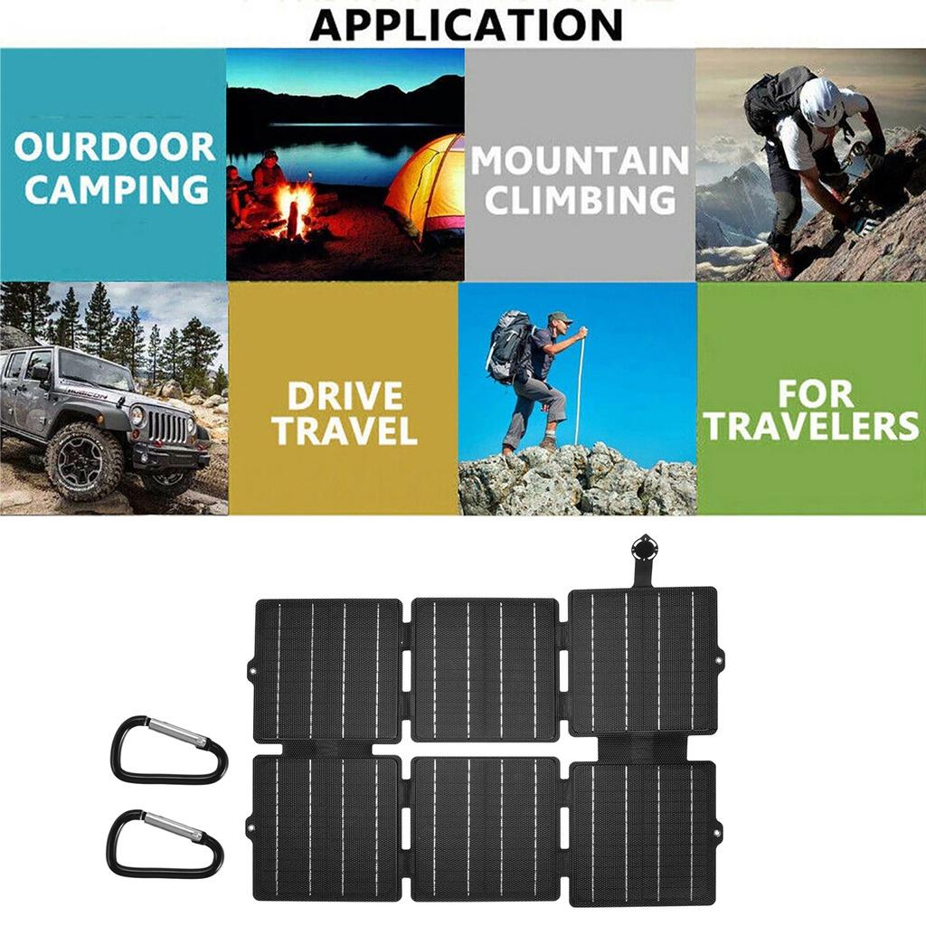Dual USB Flexible Small Waterproof Folding Solar Panels Foldable Portable Solar Panel Cells For Smartphone Battery Charg New