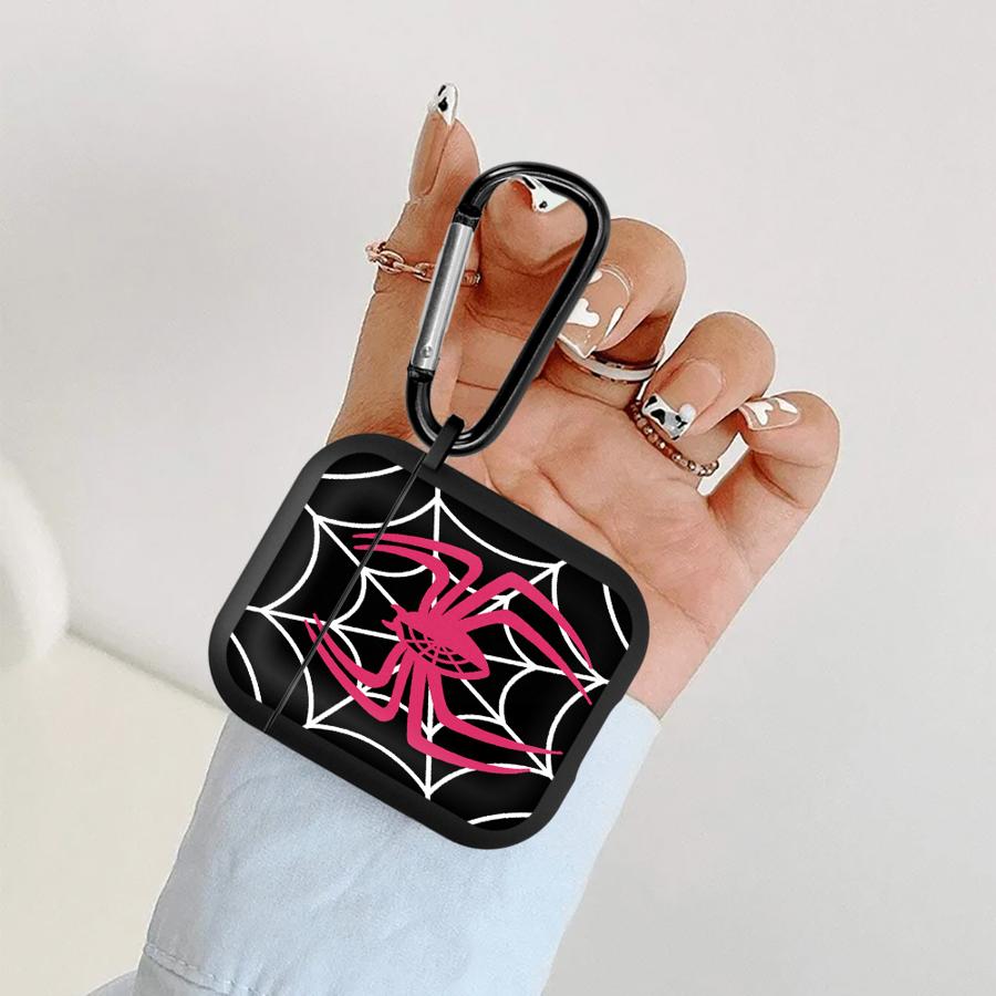 Pink Spider Earphone Case For Airpods Pro2 Pro 4 1 Pro3 3 2 Cases Cover