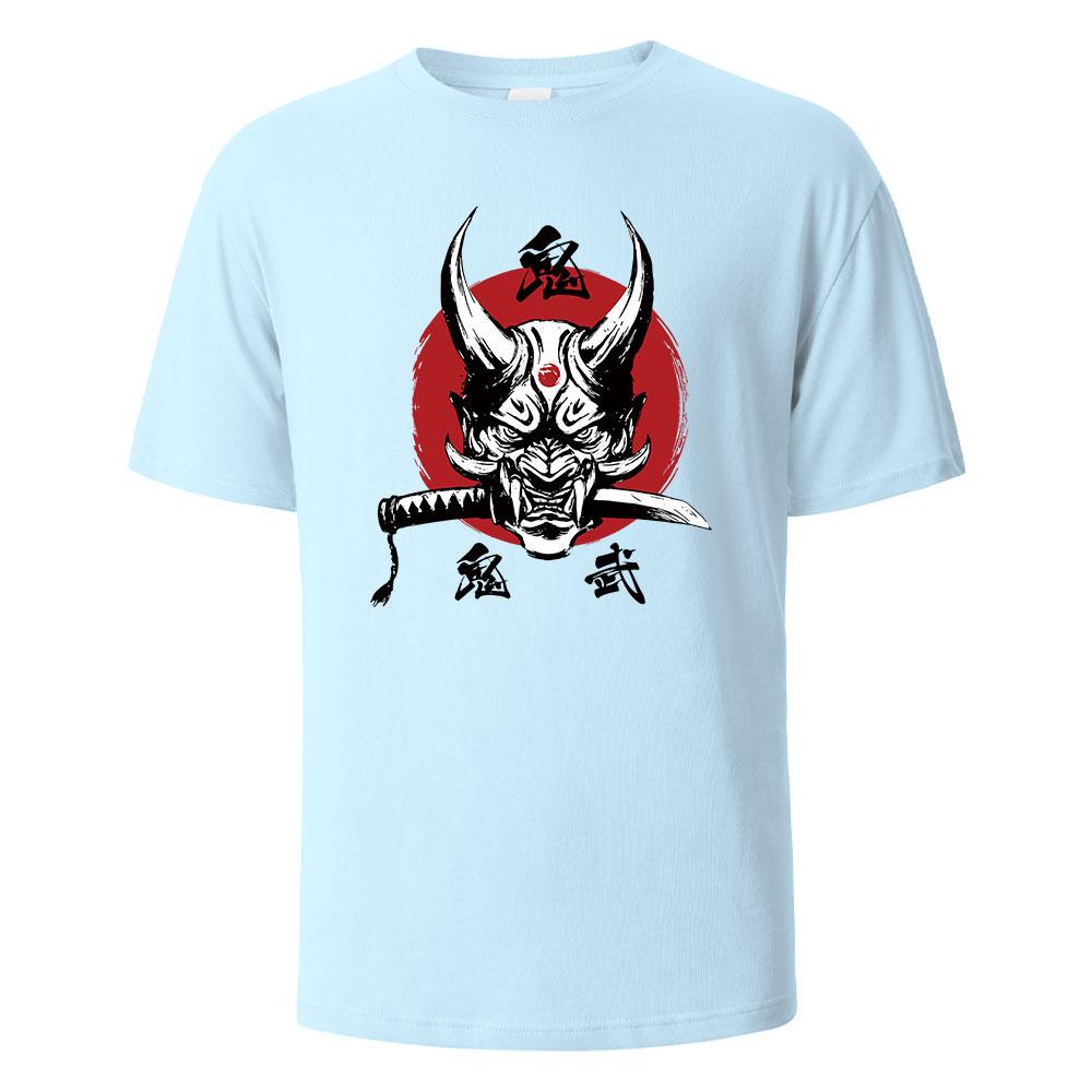 Onimusha Graphic Printed Mens TShirts 100 Cotton Breathable Comfortable Tops For Men Summer Oversize Harajuku Men Clothing