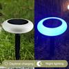 Solar Led Garden Lights Colorful Solar Ground Lights Waterproof Landscape PathWay Floor Lamp Outdoor Decoration Lighting Lantern