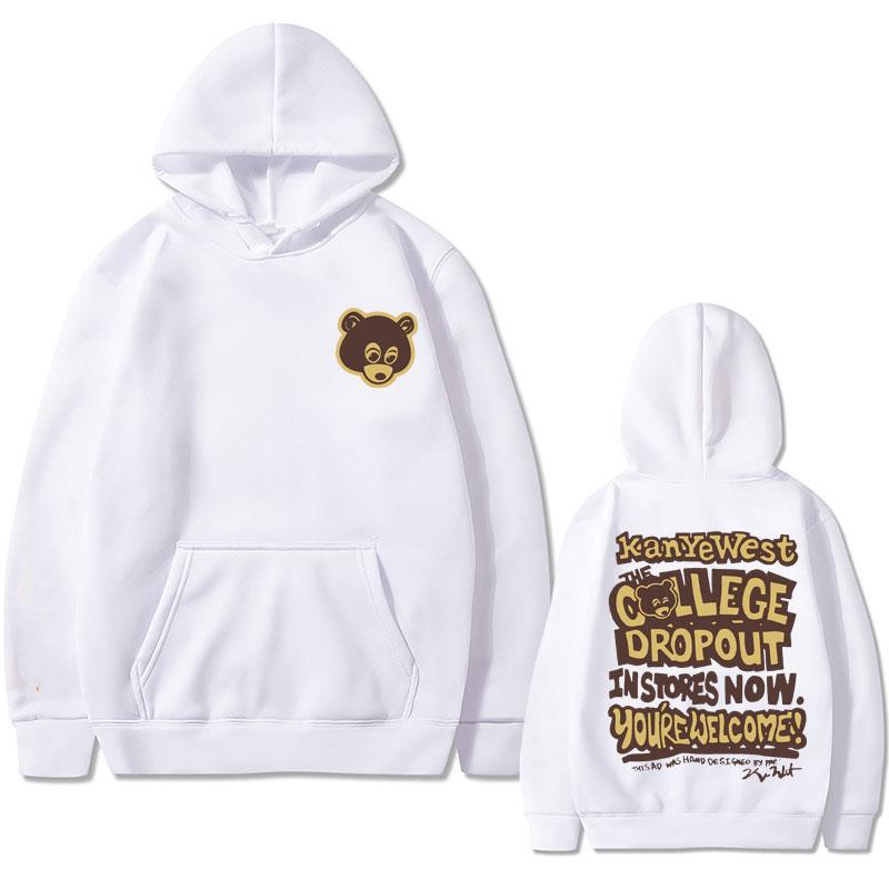 Best Famous Kanye West The College Dropout Graphics Hoodie Men Women's Hip Hop Rap Vintage Hoodies Male Casual Popular Clothes