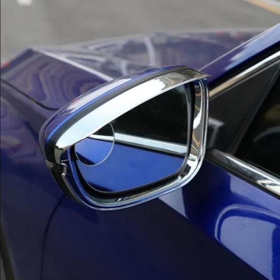 For Honda Accord 2023 2024 Side Door Mirror Rain Eyebrow Cover Trim Frame CHrome