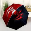 Spider-Man,Web,Icon Fashion Umbrella, Automatic Opening and Closing Cartoon Design, Iron Ribs and Handle, 8 Ribs, Suitable for All Occasions