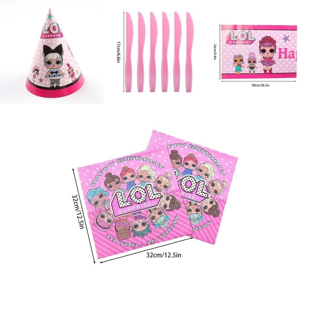 Encantadoras Suministros para Fiesta Temática Lol Para Vibrantes Decoraciones y Recuerdos de Cumpleaños