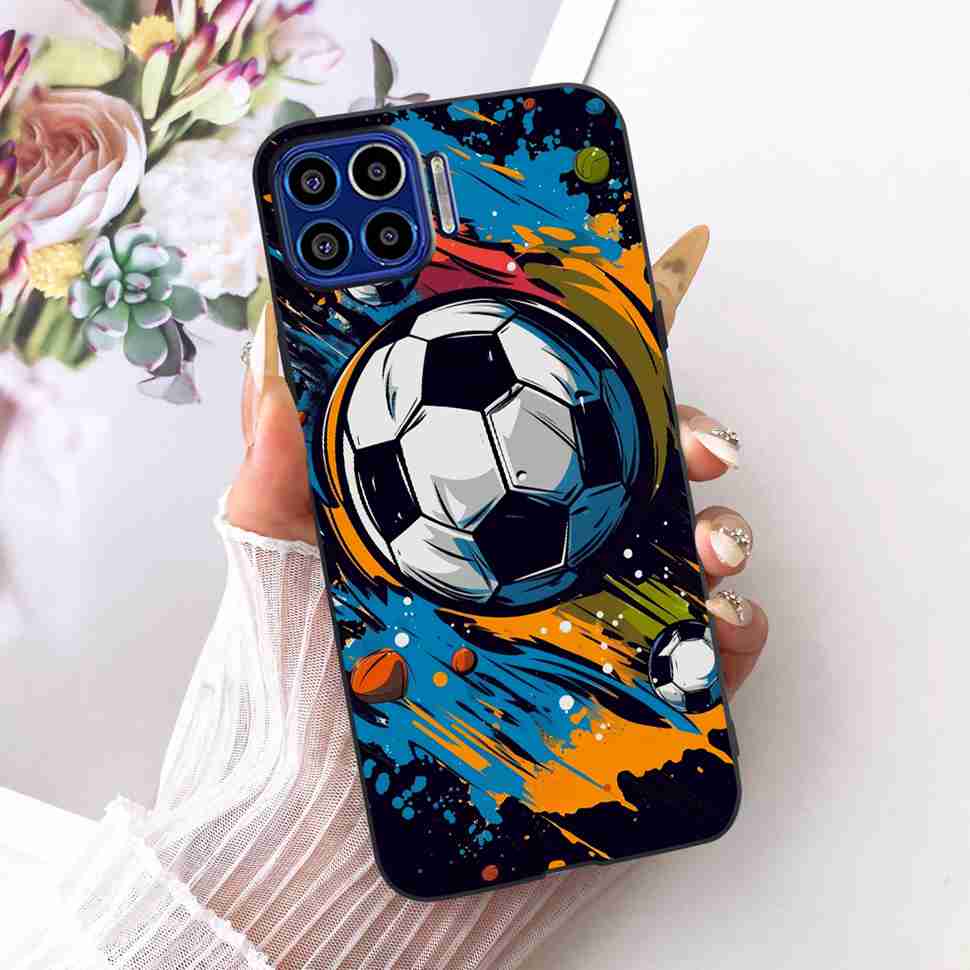 Für Motorola One 5G 6,7" Hülle Neueste Beliebte Drucke Silikon TPU Schwarze Abdeckung Für Motorola One MOTO ONE 5G Handyhüllen Bumper
