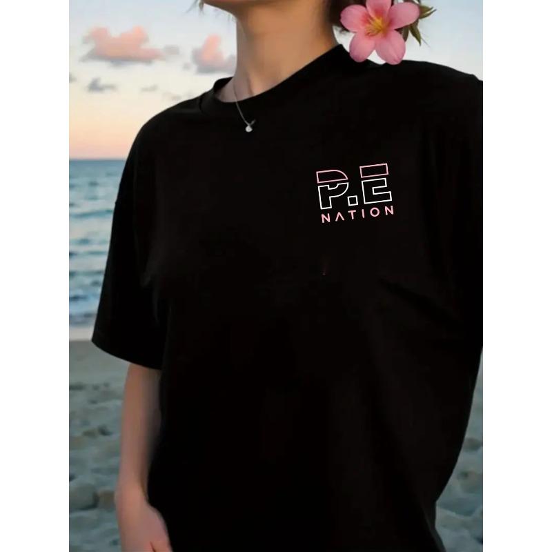 

Short-Sleeve T-Shirt - PE Nation, PE Nation - a Stylish Printed Tee for Women This Spring And Summer, Your Top Choice! S чёрный